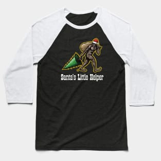 Bigfoot Santa Baseball T-Shirt